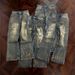 Retro Ripped Thin Jeans for Men American High Street Graffiti Trendy Loose Straight Leg Wide Leg Pants Design Conscious Cool And Stylish_mkmklike.com