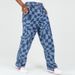 Pulse Men's Washed Jeans European And American Style Personalized Diamond Pattern Printed Straight Casual Pants SU2548_mkmklike.com