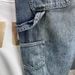 Men's Trendy Ripped Jeans Heavyweight Workwear Blue Retro High Street Straight Leg Loose Trousers mid Waist Button Fly Casual Pants_mkmklike.com