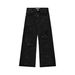 Gothic Distressed Straight-Leg Jeans – Industrial Washed Black Denim Pants With Ripped Details (Unisex Streetwear, S-Xl, Winter Grunge Style)_mkmklike.com