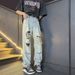 Men's Clothing Men's Summer Thin High Street Beggar Straight Pants Ins Trendy Wide Leg Pants_mkmklike.com