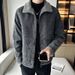 Pulse Pulse Thickened Men's Fleece-Lined Turn-Down Collar European And American Trend Cotton Denim Coat Slim Fit Handsome Jacket_mkmklike.com