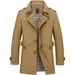 Pulse Pulse 2025 New Foreign Trade European And American Style Cotton Large Size Mid-Length Jacket Men's Casual Solid Color Coat_mkmklike.com