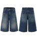 Men's Clothing & Archer0603 & Summer Versatile Men's Shorts High Street Capri Pants Distressed Wide Leg Whiskered Loose Jeans_mkmklike.com