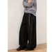 Men's American Style Black Curved Wide Leg Denim Jeans Trendy Loose Fit High End Feel Straight Leg Floor Length Trousers for Spring And Autumn_mkmklike.com