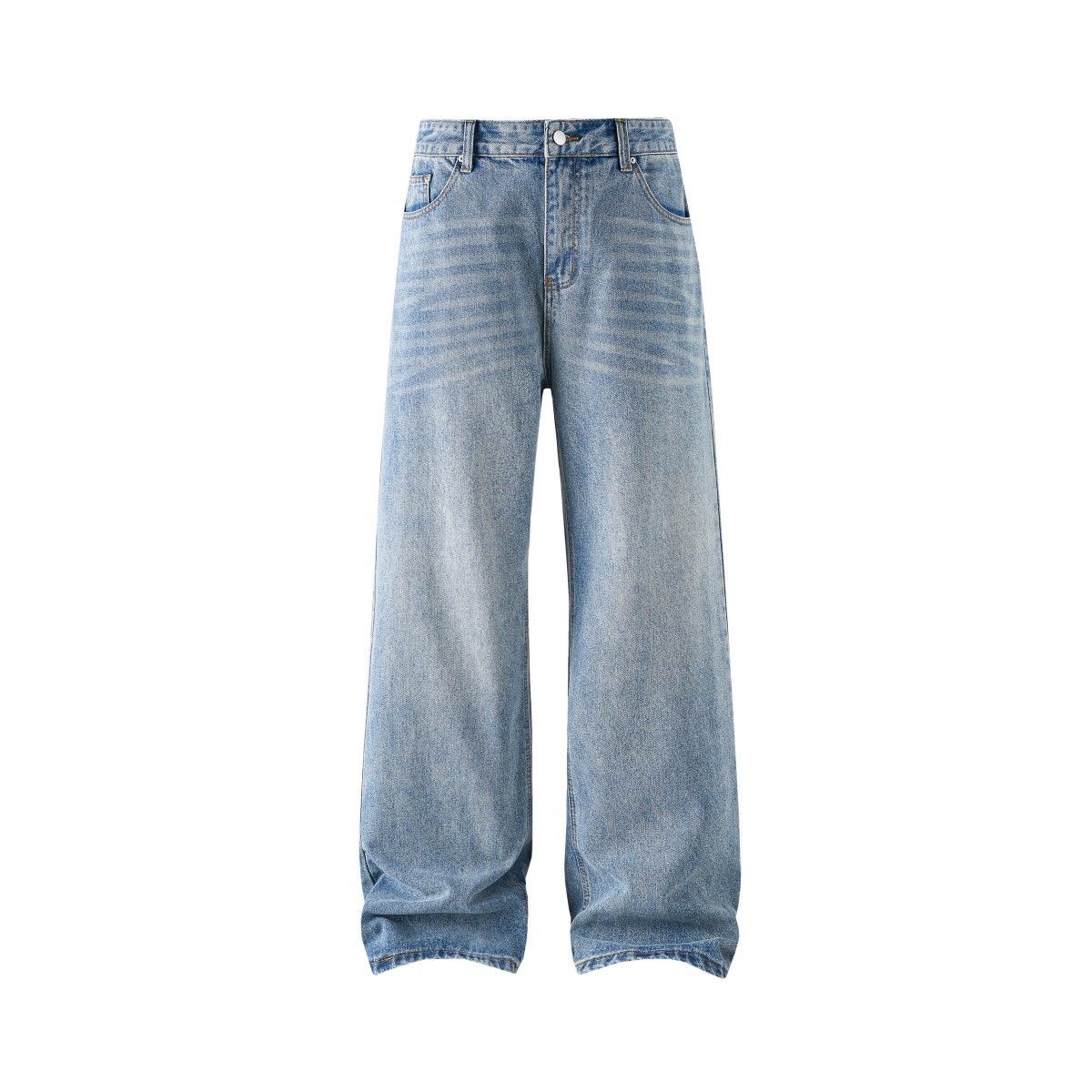 RUIIENRS X SKCS STUDIO Men's Simple Loose Straight Leg Jeans Spring New Arrival WN5388_mkmklike.com