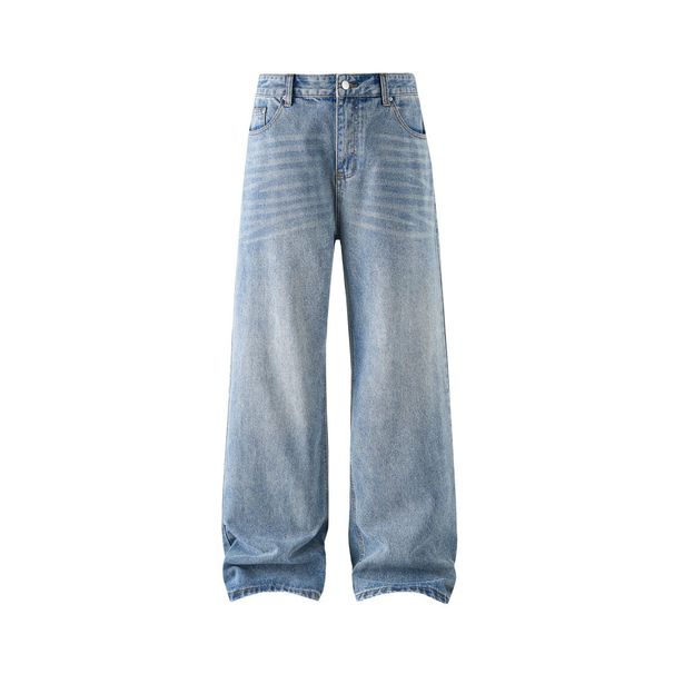 RUIIENRS X SKCS STUDIO Men's Simple Loose Straight Leg Jeans Spring New Arrival WN5388_mkmklike.com