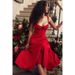 Women's Clothing temperament leisure strap waist slimming a swing suspender dress _mkmklike.com