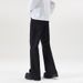 High Street Stretch Flare Jeans – Slim Fit Bootcut Denim Pants With Vintage Wash (Black)_mkmklike.com