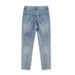 Men's Clothing Distressed Denim Jeans With Zip Ankle Detail - Vintage Washed High Street Style For Men & Women (Light Blue, S-XXXL)_mkmklike.com