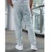 Men's Slim Fit Stretch Jeans Light Blue Casual Straight Leg Trousers Midweight Softener Machine Washable_mkmklike.com