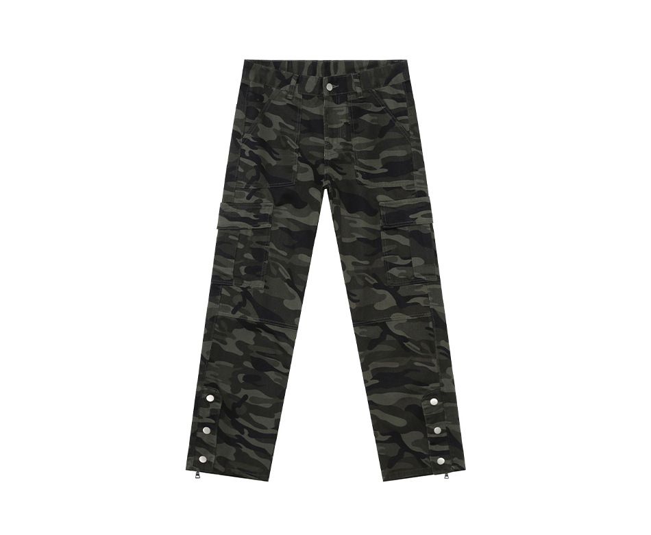 EF JEANS | 2025 New American Street Camouflage Pants Breasted Zipper Pants Tooling Jeans Trendy Men And Women_mkmklike.com
