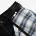 Two-Piece Denim Scimitar Men's Fashion Trendy Long Design Sense Plaid Detachable Personality Silhouette Wide-Leg_mkmklike.com