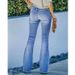 European And American Cross-border 2023 Spring-summer New Style Vintage Slim-fit Multi-button High-waisted Flared Washed_mkmklike.com