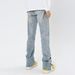 High Street Slim Fit Jeans – Vintage Washed Denim Pants With Gradient Fading & Tapered Leg (S-3XL, Stretch Comfort, Urban Minimalist Style)_mkmklike.com