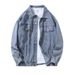 New Trendy Boys Denim Jacket Trendy Brand Loose Hong Kong Style Casual Upper Suit Korean Version Handsome Fashion Denim Jacket_mkmklike.com