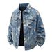 Men's Clothing Spring And Autumn Men's Denim Jacket Autumn Long Sleeve Floral Men's Tops New American Printed Fashion Brand Jacket Men_mkmklike.com