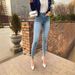 Skinny Stretch Jeans For Women – High-Waisted Slim Fit Denim Pants With Tapered Leg_mkmklike.com