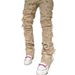Men's Straight Leg Denim Casual Pants Versatile European American Street Style INS Elastic Patch Cross Border Fashion_mkmklike.com