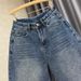 New Style Retro High-Waisted Men's Cropped Denim Shorts Loose Fitting Wide Leg With Rhinestone Embellishments Summer Fashion_mkmklike.com