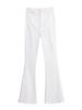Hot Girl White Flared Jeans Women's Autumn And Winter High-waisted Stretchy Wide-leg Pants Straight-leg Floor-length_mkmklike.com