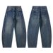 Men's Clothing Wide Leg Jeans Loose Straight American Retro Washed Casual Vibe Trousers Vintage Washed Denim Pants For Cleanfit Style_mkmklike.com