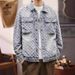 Embroidered Denim Jacket – Vintage Workwear Coat For Men (Sandstone/Light Blue, M-XXXL)_mkmklike.com