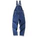 High-waisted Cropped Jeans For Women, Fashionable Buttoned Design, New Style, Harajuku Trendy Suspender Jeans, Wholesale_mkmklike.com