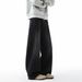 Men's Retro Style Straight Leg Wide Leg Jeans High Street Trendy Casual Mid Waist Cleanfit Trousers_mkmklike.com