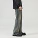 Men's Clothing & Archer0603 & Summer Style Bamboo Cotton Heavy Wash Men's Jeans Distressed Slightly Flared Slimming Trousers_mkmklike.com