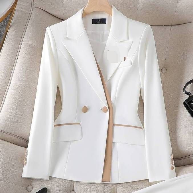 Women's Clothing Pink suit jacket professional temperament_mkmklike.com