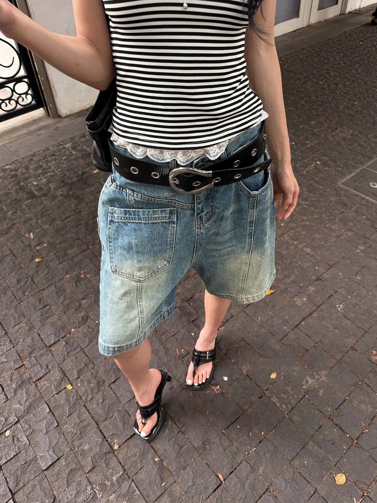 Summer Denim Shorts For Men And Women Casual Trendy Street Style Loose Five Point Pants Youthful Cool Brand_mkmklike.com
