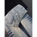 Blue Retro Lightning Bolt Pattern Jeans High Street Vibe Straight Leg Slightly Flared Pants For Men And Women Slanted Cut_mkmklike.com