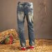 Vintage Washed Men's Jeans - Relaxed Straight Fit Retro Denim Pants For Casual & Street Style_mkmklike.com