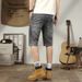 Trendy Brand Men's Clothing, Summer Embroidered Cotton Elastic Denim Five-point Pants Men's Thin Loose And Fat Plus Special Foreign Trade Large Size_mkmklike.com