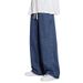 2025 Regular Wide-leg Jeans Men's Autumn And Winter New Straight-leg Pants Boys' Teen Trendy Brand Casual Long Pants_mkmklike.com