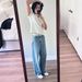 Men's Clothing Steve Washed Blue Jeans Casual Loose Versatile Straight Trousers_mkmklike.com