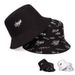 Hot Sale Unisex Letter Embroidery Printing Personality Bucket Hats Fishermen Caps Outdoor Casual Cap Sunscreen Hat_mkmklike.com