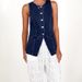 Women's Sleeveless High Waist Denim Vest - Casual Chic Button Front Vest For Spring & Summer_mkmklike.com