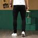 Men's Clothing Slim Fit Stretchy Black Jeans Stylish Distressed Patches Design Techniques Trousers_mkmklike.com