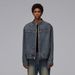 Men's Clothing Washed Distressed Denim Jacket Vintage Washed Denim Jacket For Men - Relaxed Fit Casual Distressed Coat With Frayed Details_mkmklike.com