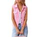 Women's Clothing New Color Denim Vest Sleeveless Waistcoat Jacket Top_mkmklike.com