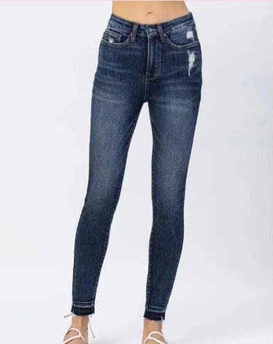 Women's Clothing Slim Jeans High Waist Slimming Versatile Elastic Skinny Pants_mkmklike.com