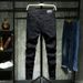 Men's Slim Fit Mid-Waist Fleece Lined Jeans Autumn New Style Ripped Painted Finish_mkmklike.com