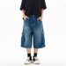 Summer New American Style Loose Fit Three-Dimensional Pocket Capri Pants Unisex Cargo Denim Shorts Versatile Slimming_mkmklike.com