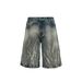 Men's Loose Fit Denim Casual Cropped Pants Summer Style Thin Design Trendy Brand Plus Size Unique Style_mkmklike.com