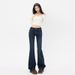 American Retro Hot Girl BM Low-waist Flared Floor-length Jeans For Women, Petite & Extra-long_mkmklike.com