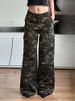 K Personalized, Fashionable, Loose Camouflage Pants With Pockets, Workwear Jeans, American Style Spicy Girl Street Casual Pants_mkmklike.com