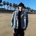 Short Shoulder Padded Denim Jacket For Men, New High Street And Cool Workwear Jacket For Men_mkmklike.com