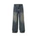 Men's Retro American Style Jeans – Loose Straight Fit With Multi-Pockets (Cleanfit Workwear Aesthetic)_mkmklike.com